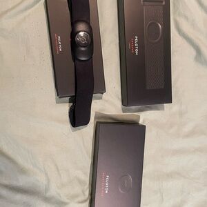 Peloton Black Heart Rate Monitor Set